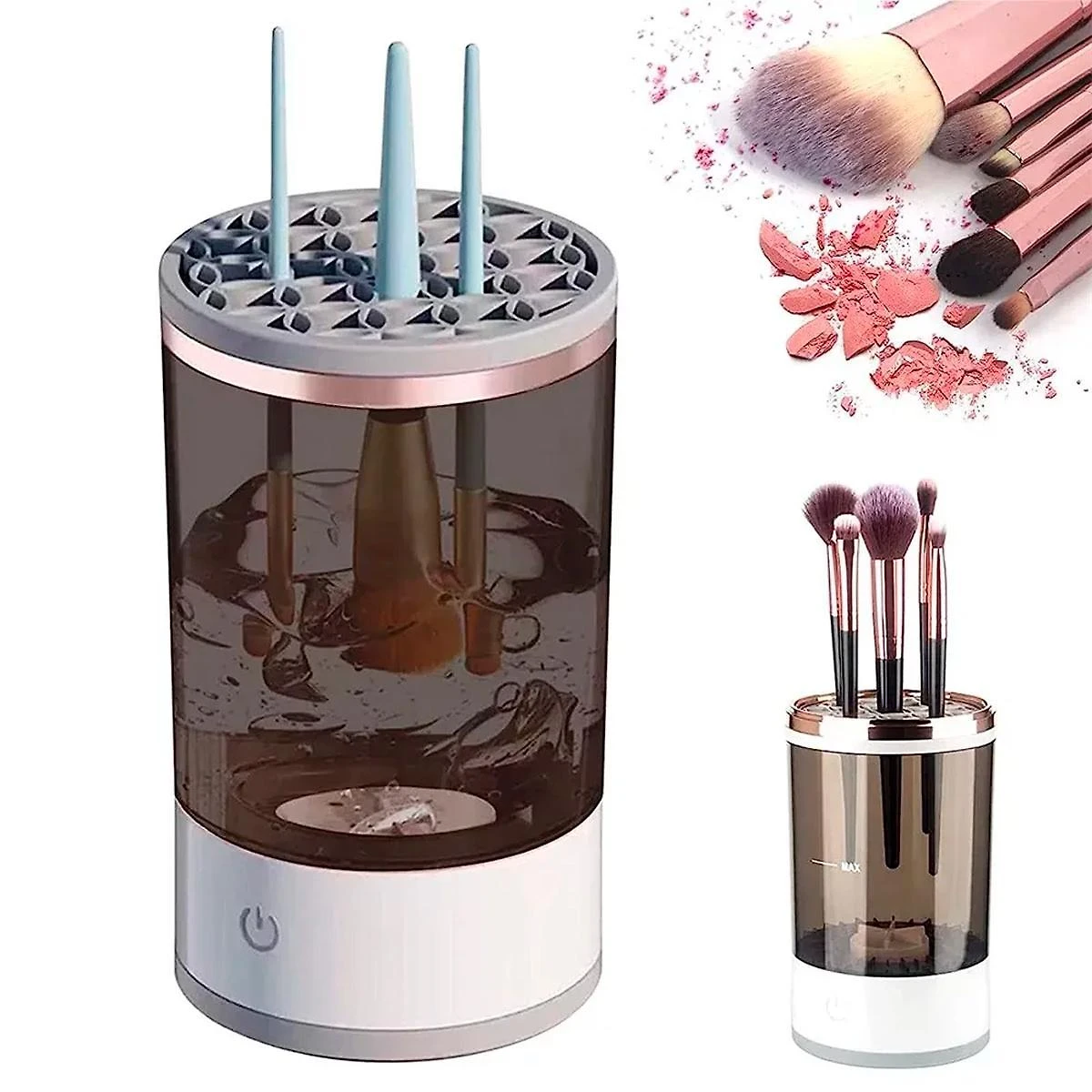 Limpador Elétrico Pincéis Maquiagem Automático Usb