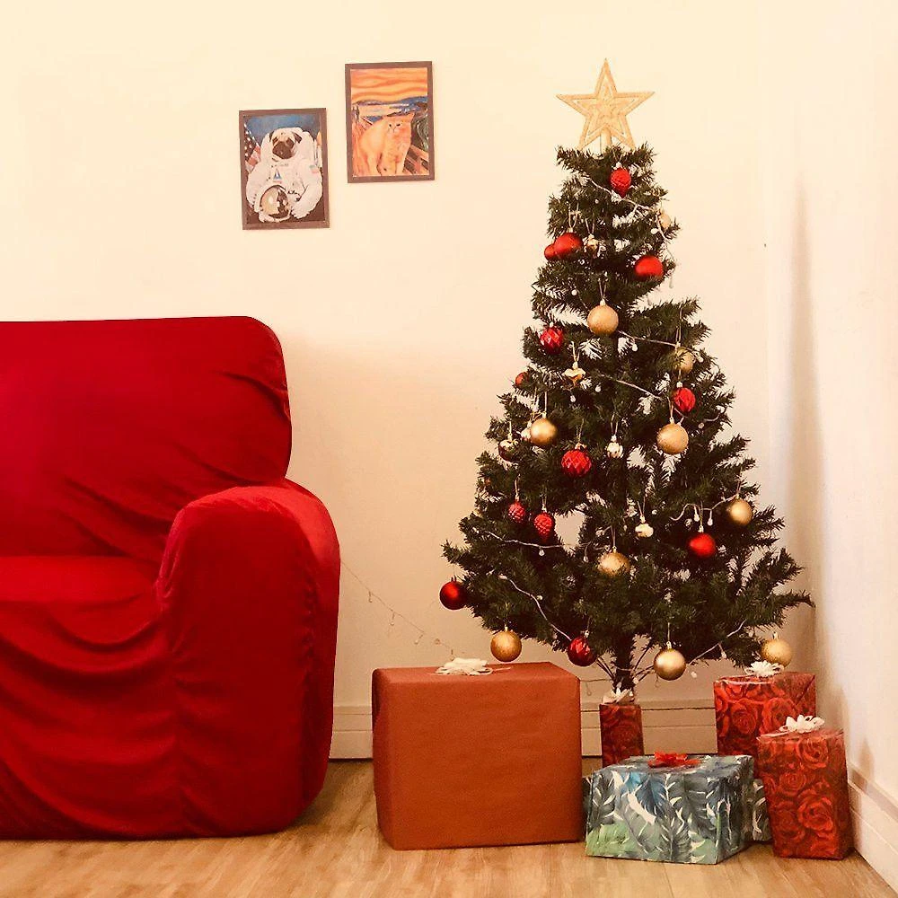 Árvore De Natal Pinheiro Luxo - Disponível Em 3 Tamanhos Tamanho:150cm