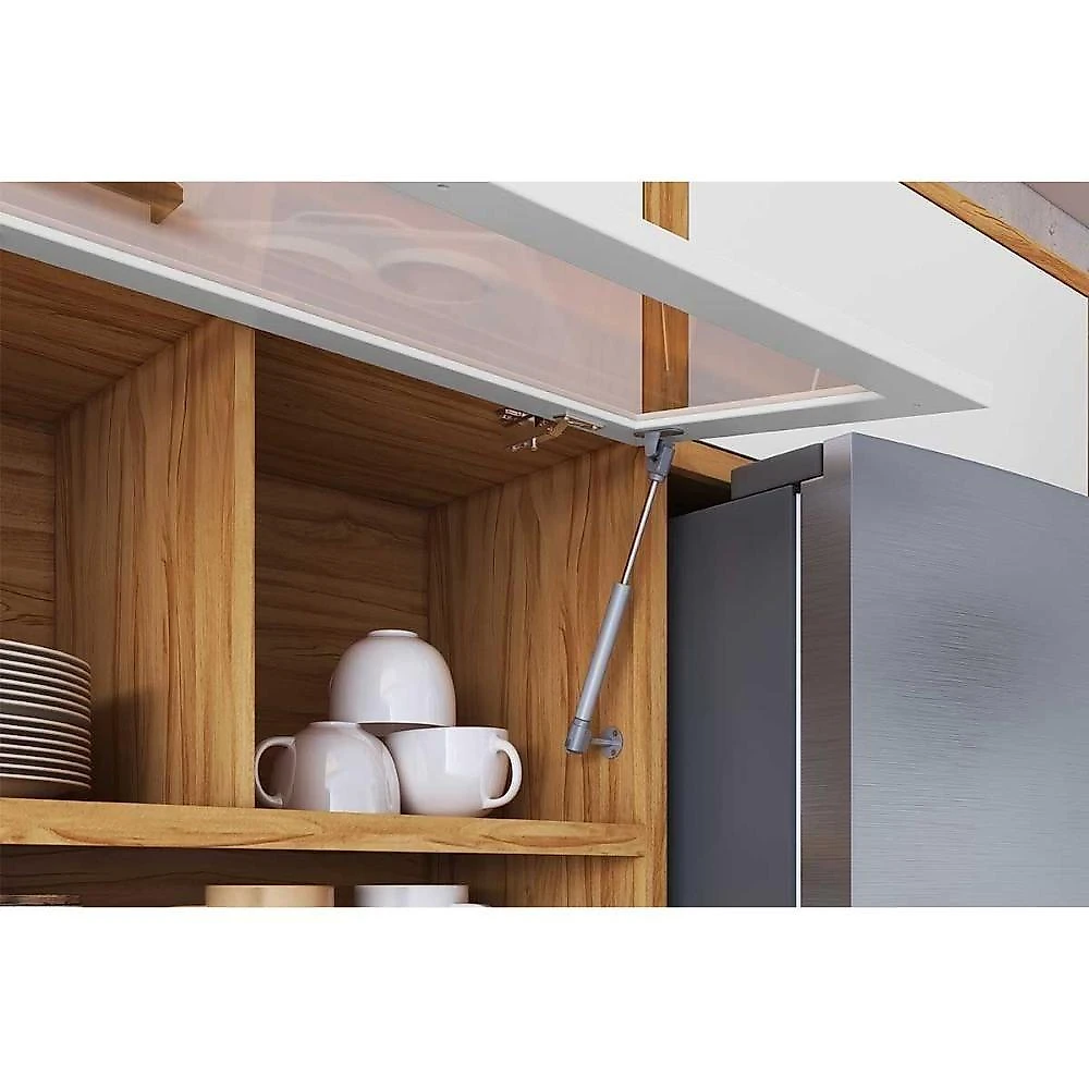 Cozinha Completa Syrah 3 Peças 2 Portas 3 Gavetas MDF 74.5cm Amêndoa