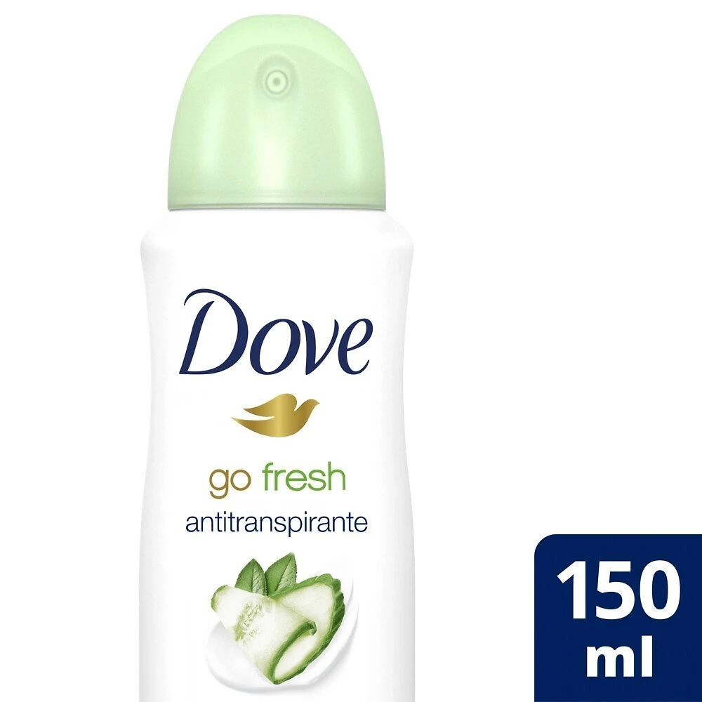 Desodorante Aerosol Dove Go Fresh Pepino E Chá Verde 150ml