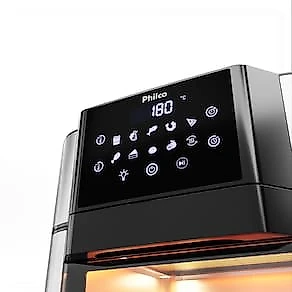 Fritadeira Elétrica Air Fryer Oven Philco PAF15A 15L Redstone Preta/Inox 110V