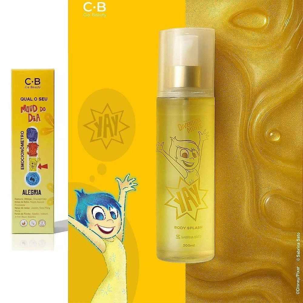 Body Splash Alegria Divertidamente Oriental Frutal 200ML Sabrina Sato