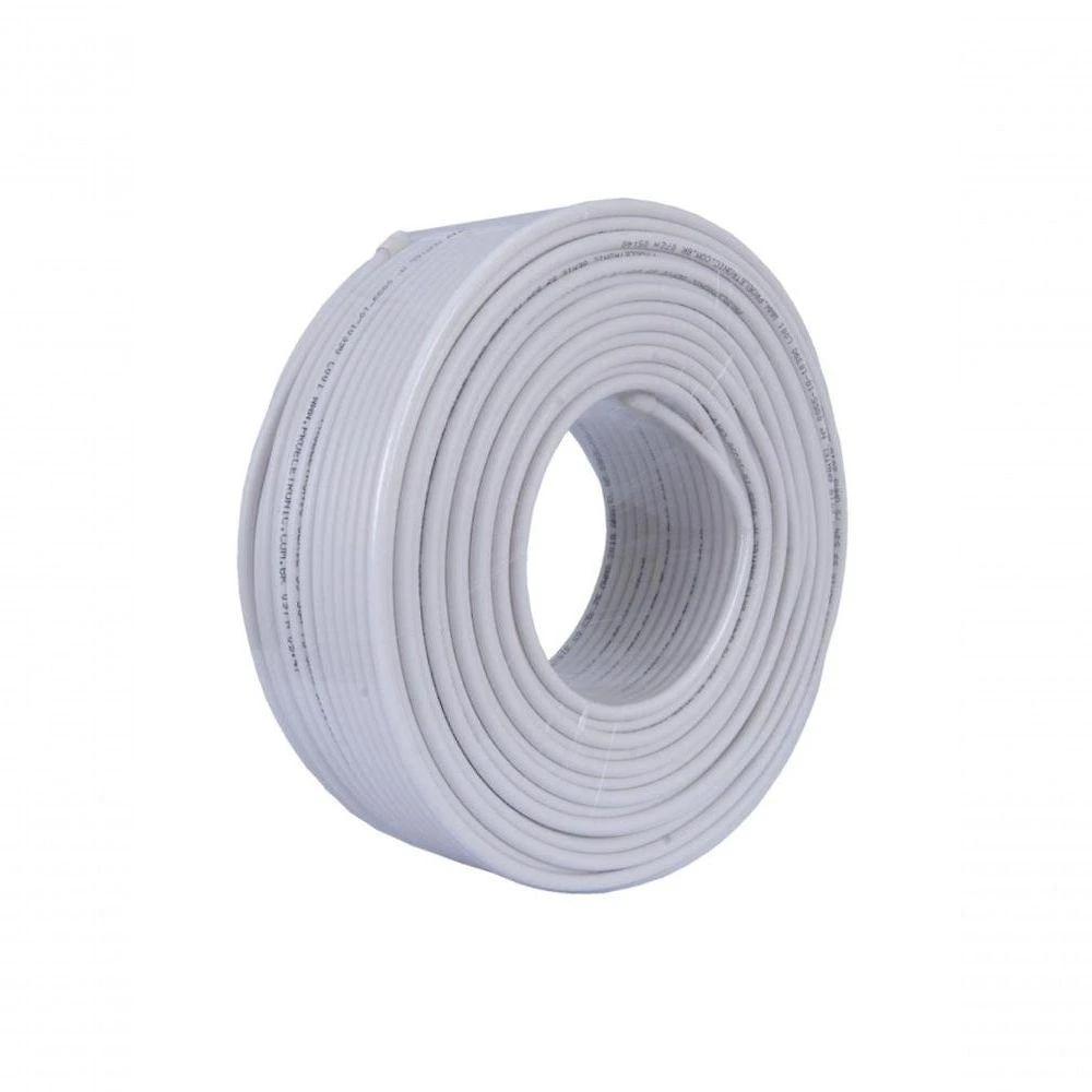 Cabo Coaxial Rg59 Proeletronic 40% Malha 100m