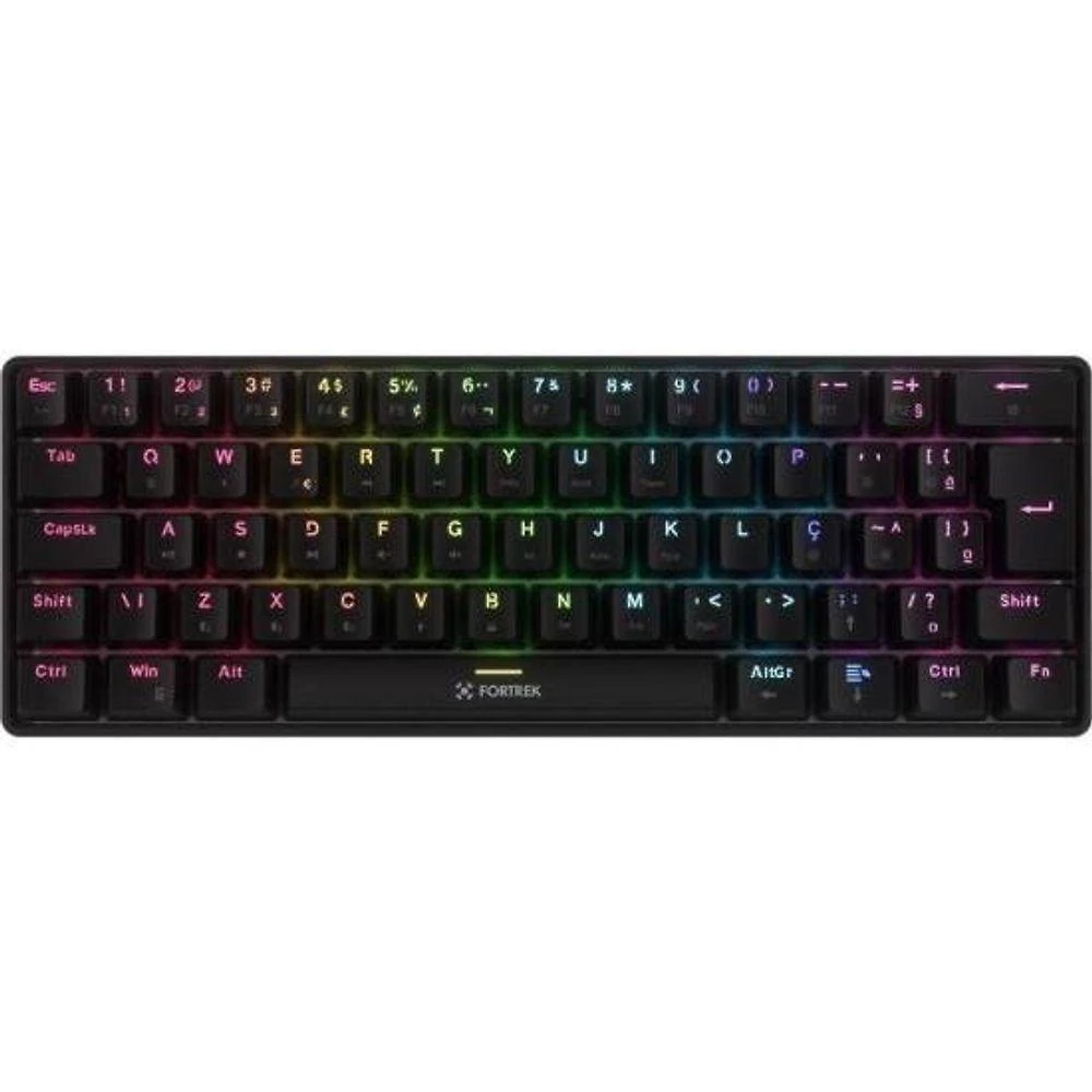 Teclado Mecânico Fortrek Gravity Air Compact Wireless Switches Outemu Brown Preto