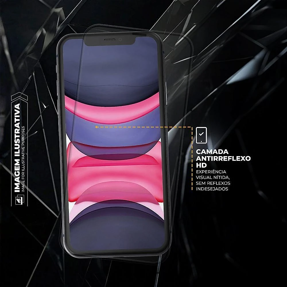 Película Para Iphone 16e - Dual Glass Preta - Gshield