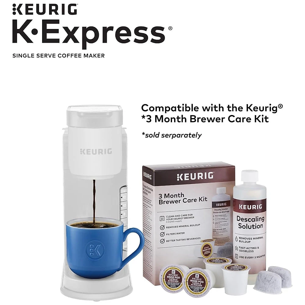Máquina de Café 1,2L com Desligamento Automático, 110V 1000W, Keurig K-Express, Branca
