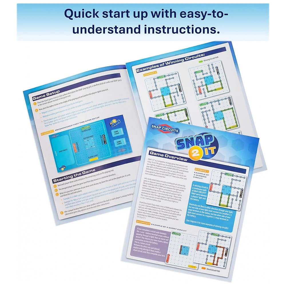 Snap Circuits SNAP 2 IT – Jogo de Tabuleiro Educacional de Eletrônica para Crianças a Partir de 7 Anos