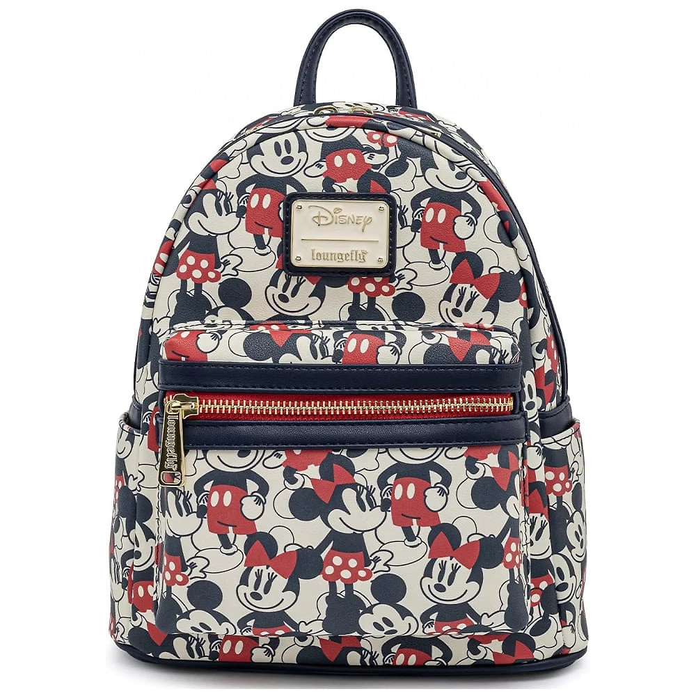Mochila Escolar Infantil Loungefly Disney Minnie Mouse para Crianças a Partir de 3 Anos, Preta