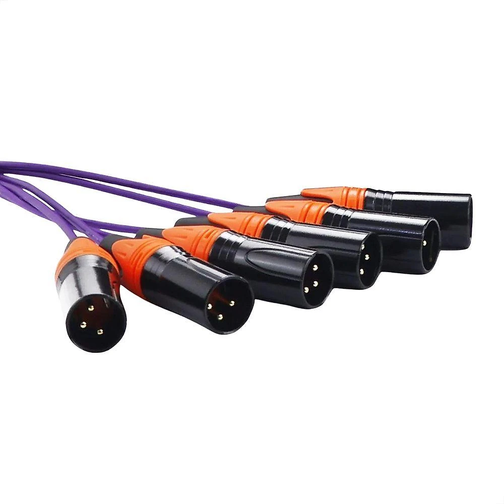Medusa 6 Vias Montada Com Conectores Profissionais 8 Metros