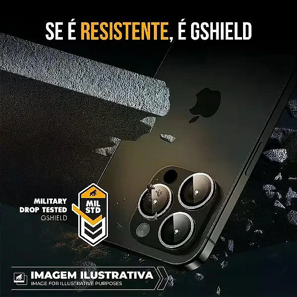 Kit Full Protection para iPhone 13 Pro Max - Película de Vidro + Protetor de Lente 9H - Gshield