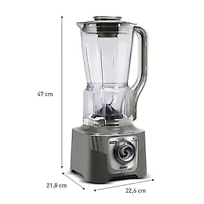Liquidificador Arno Power Max XXL LN87 2200W* Jarra 2,25L 6 Lâminas Powelix Cinza 110V