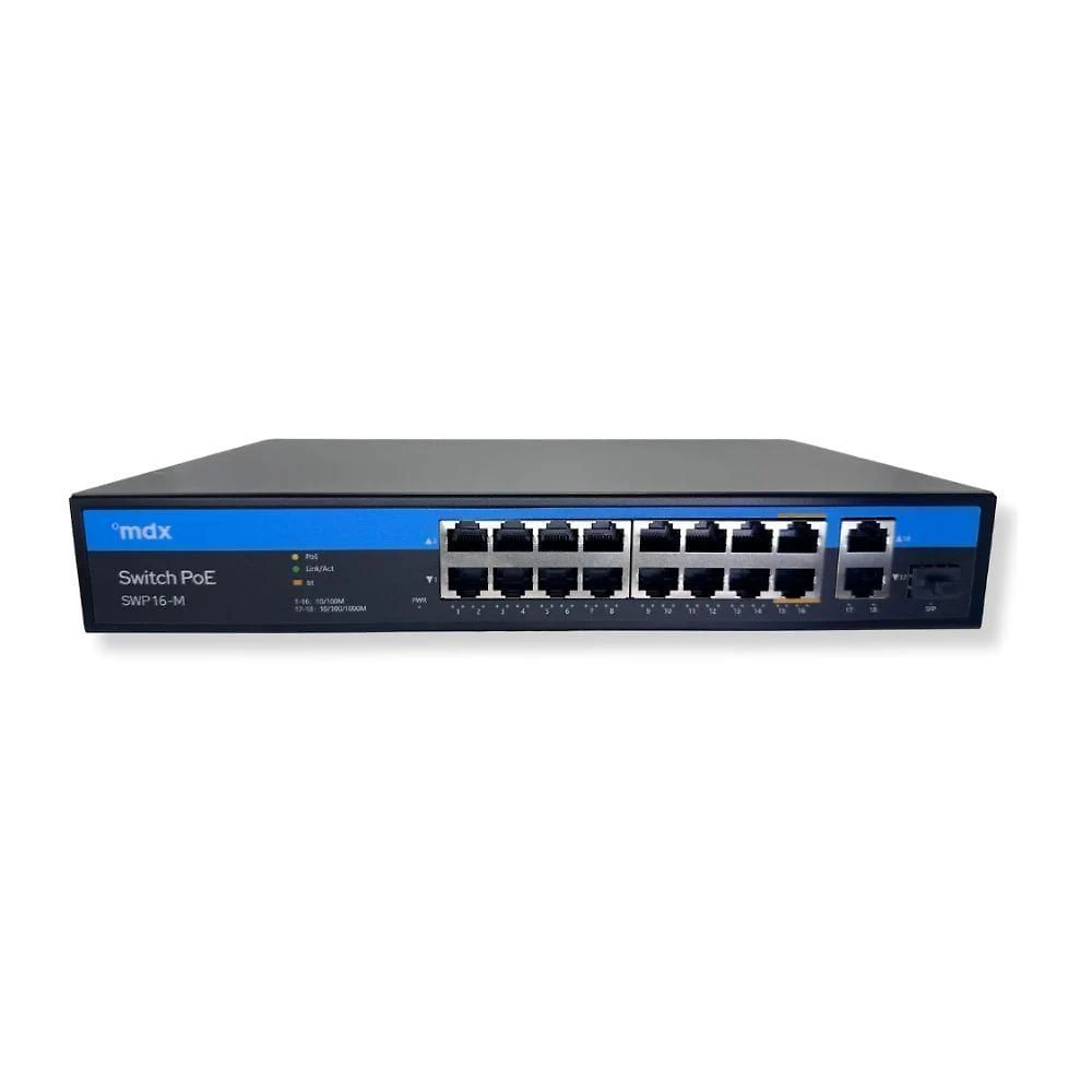 Switch 16 Portas Mdx 10/100 Swp16-m