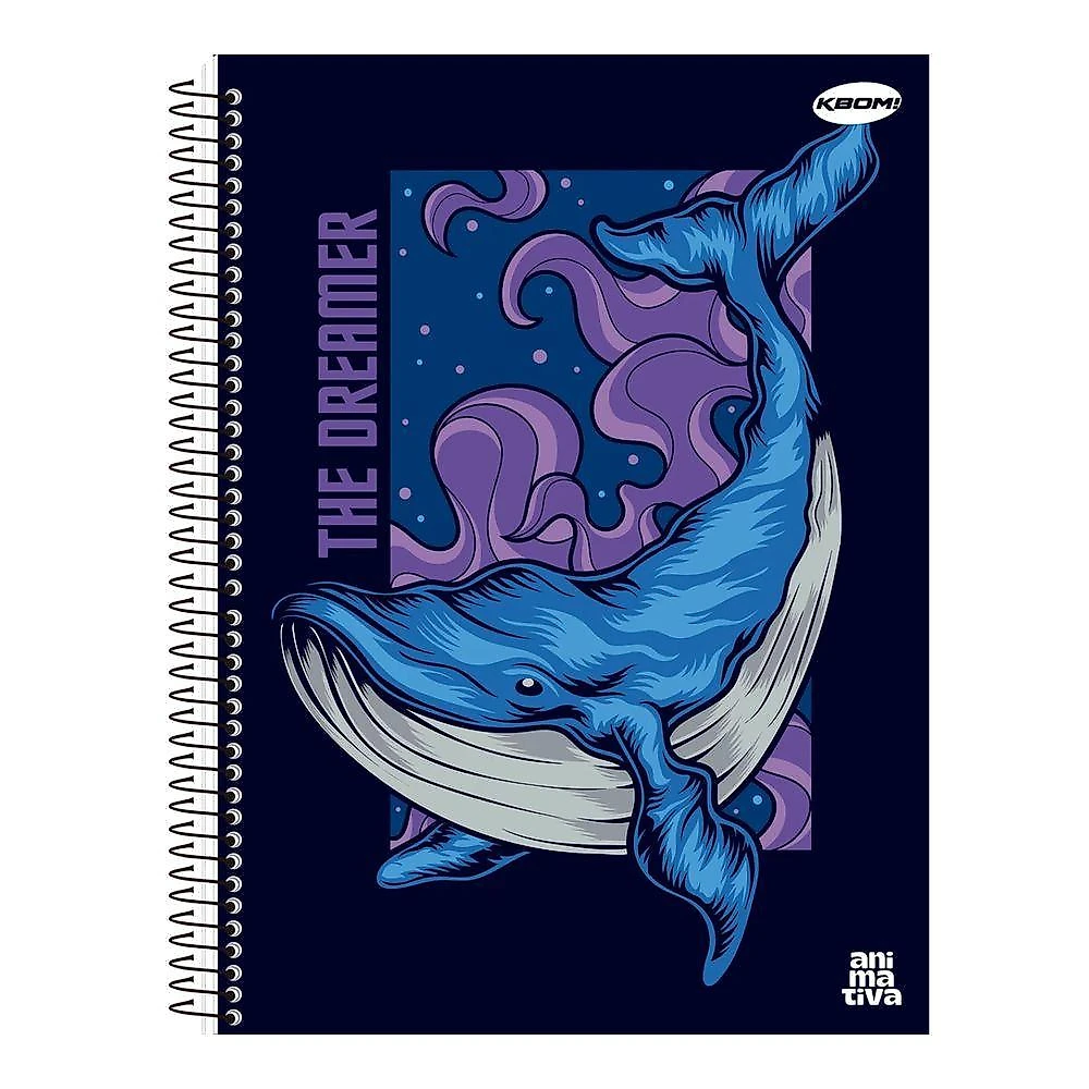 Caderno Espiral Capa Dura São Domingos Animativa 20 Matérias 400 Folhas Pautadas 200x275mm