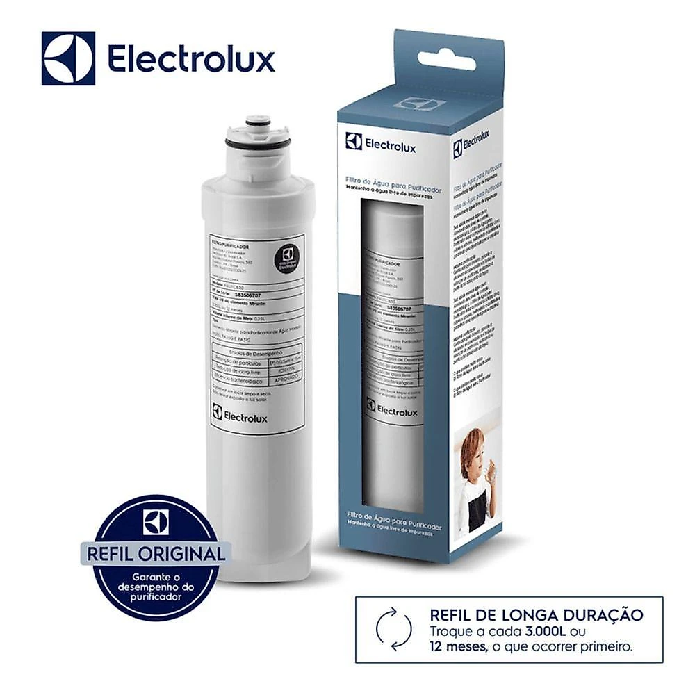 Filtro De Água Electrolux Purificador Acqua Clean Modelos PA21G/PA26G/PA31G (A07892801) 41033753