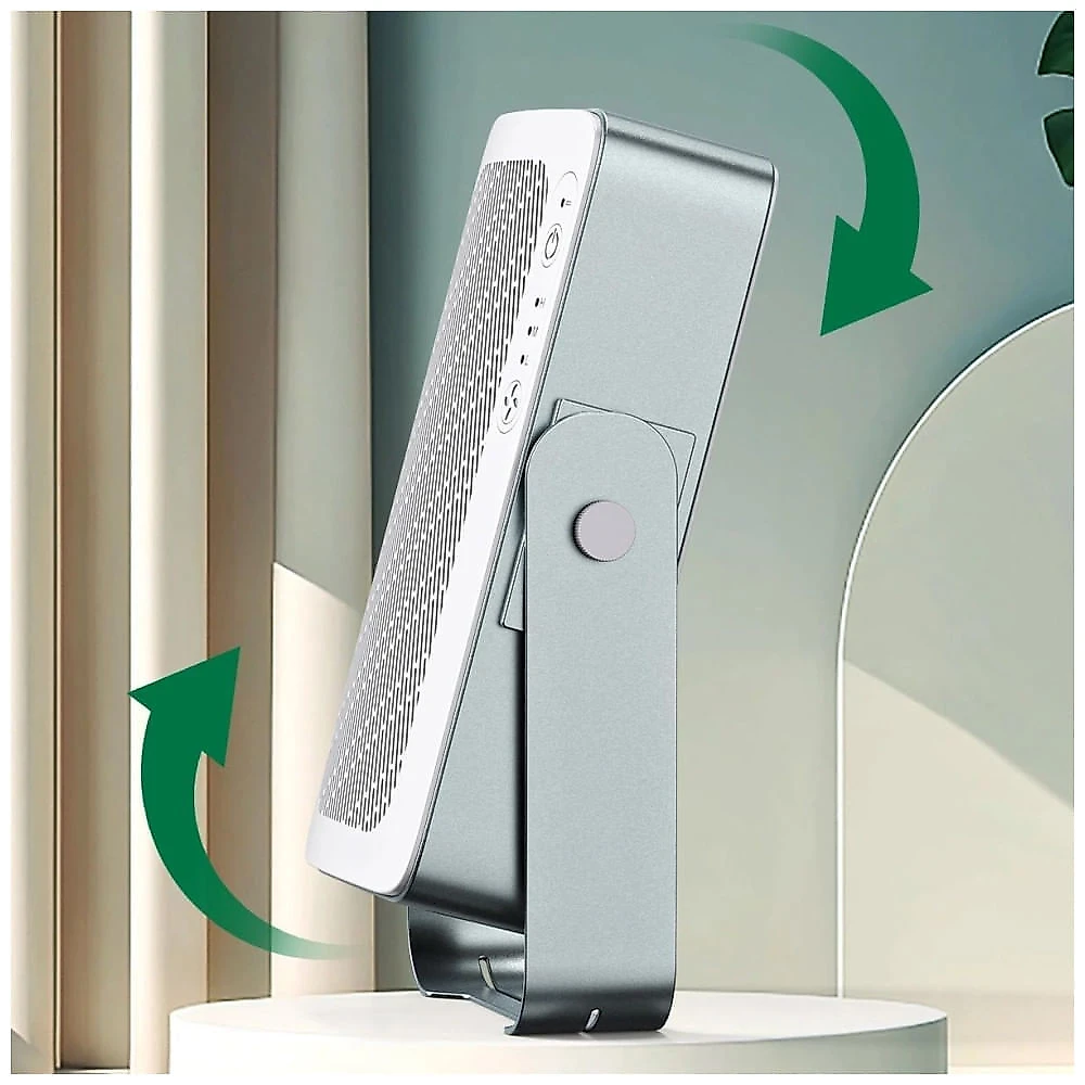 Purificador de Ar com 3 Velocidades, Tecnologia de Fluxo Laminar, Suporte de Alumínio e Autonomia da Bateria até 24H, 110V, AirFanta, Branco 110v