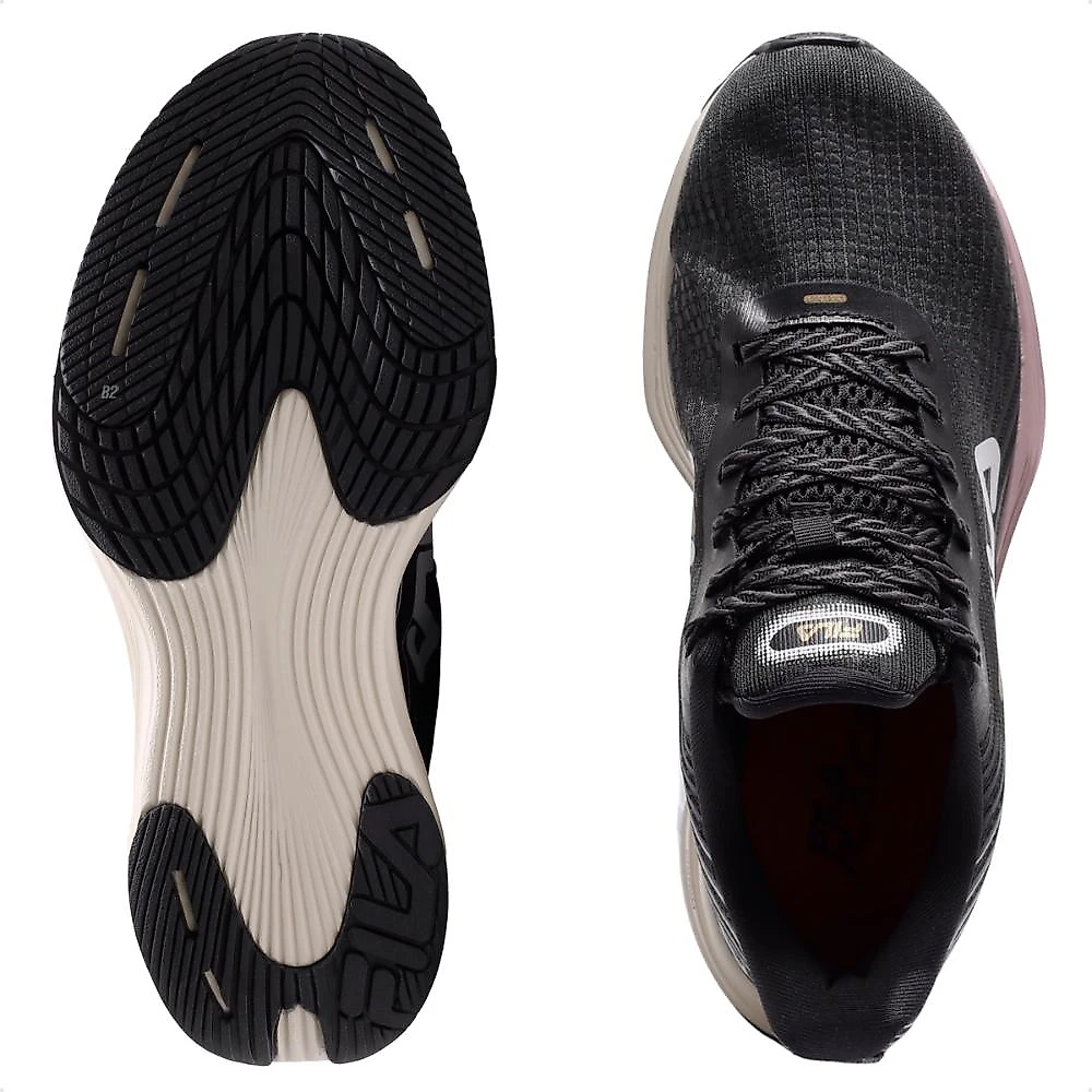 Tênis Fila Racer Curve 2 Feminino Preto / Bege - 34