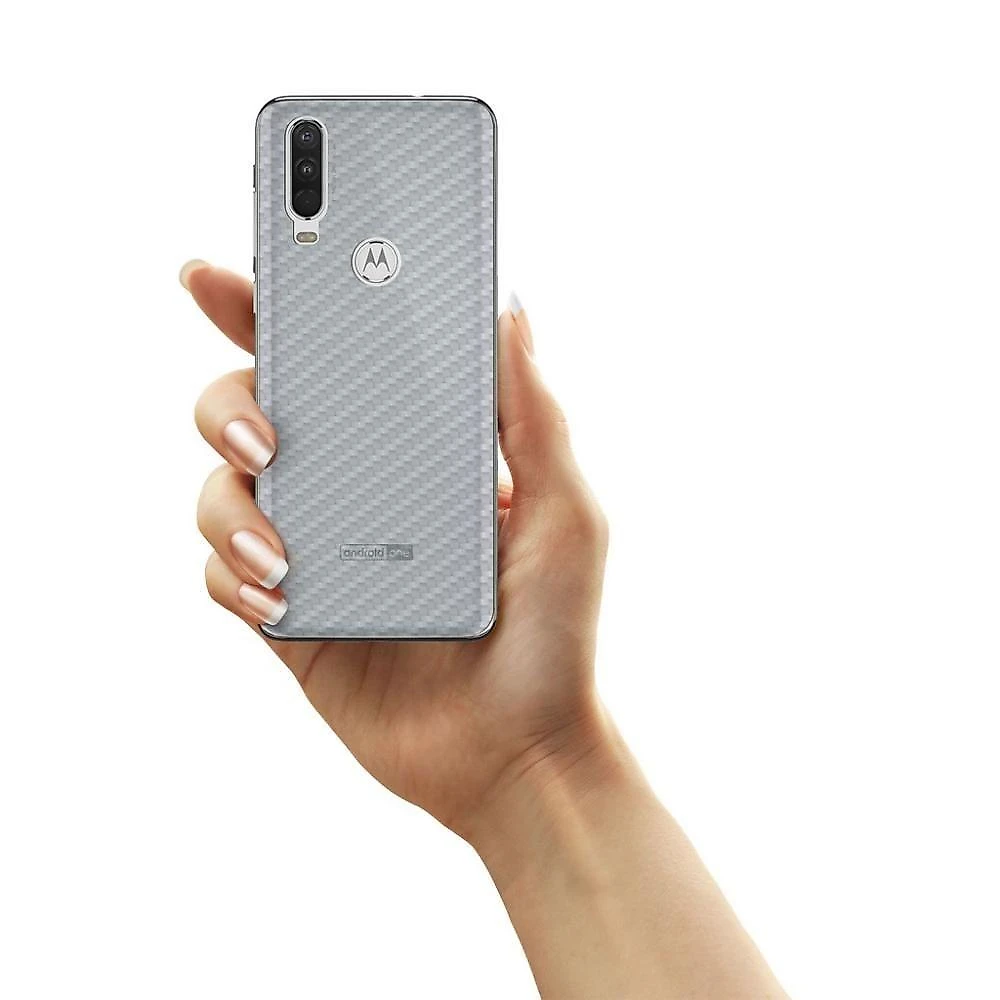 Película Traseira De Fibra De Carbono Transparente Para Motorola One Action - Gorila Shield