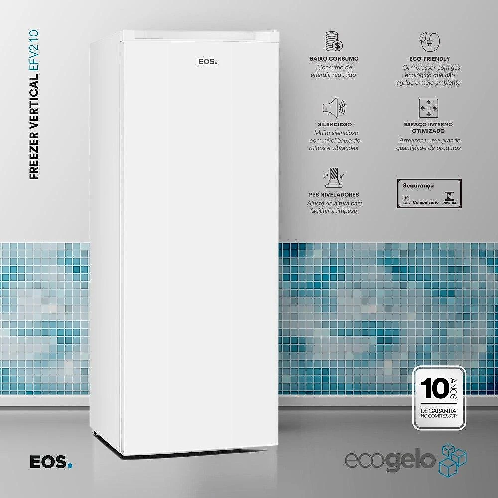 Freezer Vertical EOS 172 Litros EcoGelo EFV210 220V