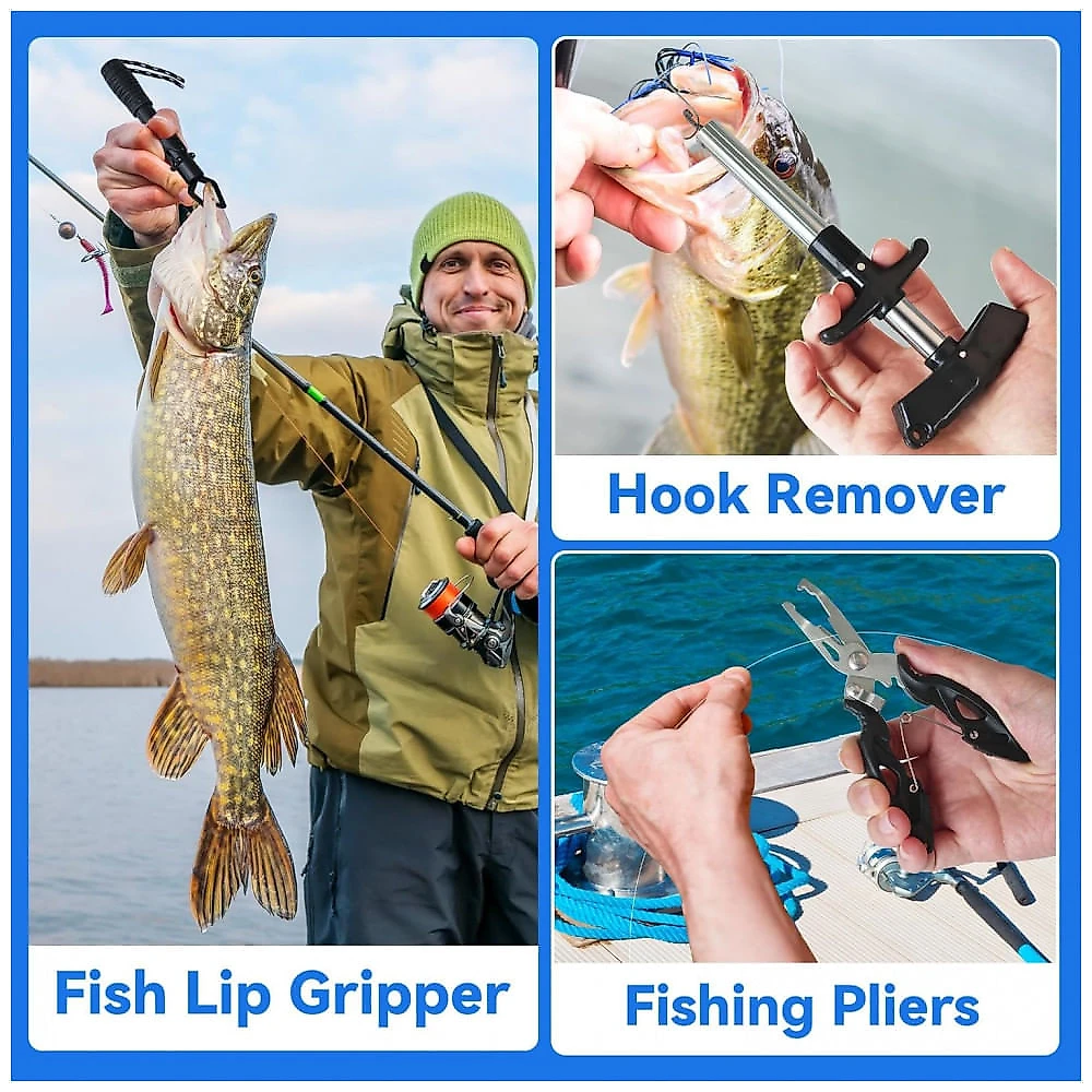 Calendário de Advento de Pesca 2025 para Homens Adultos e Adolescentes, Kit de Acessórios de Pesca,Einailvk,