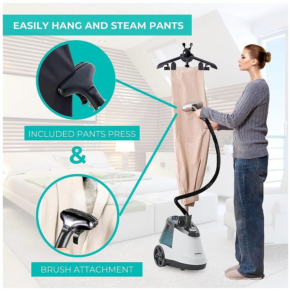 Steamer,Passadeira e Vaporizador de Roupas True Tidy Comercial Pesado 1800W para Uso Residencial e Comercial