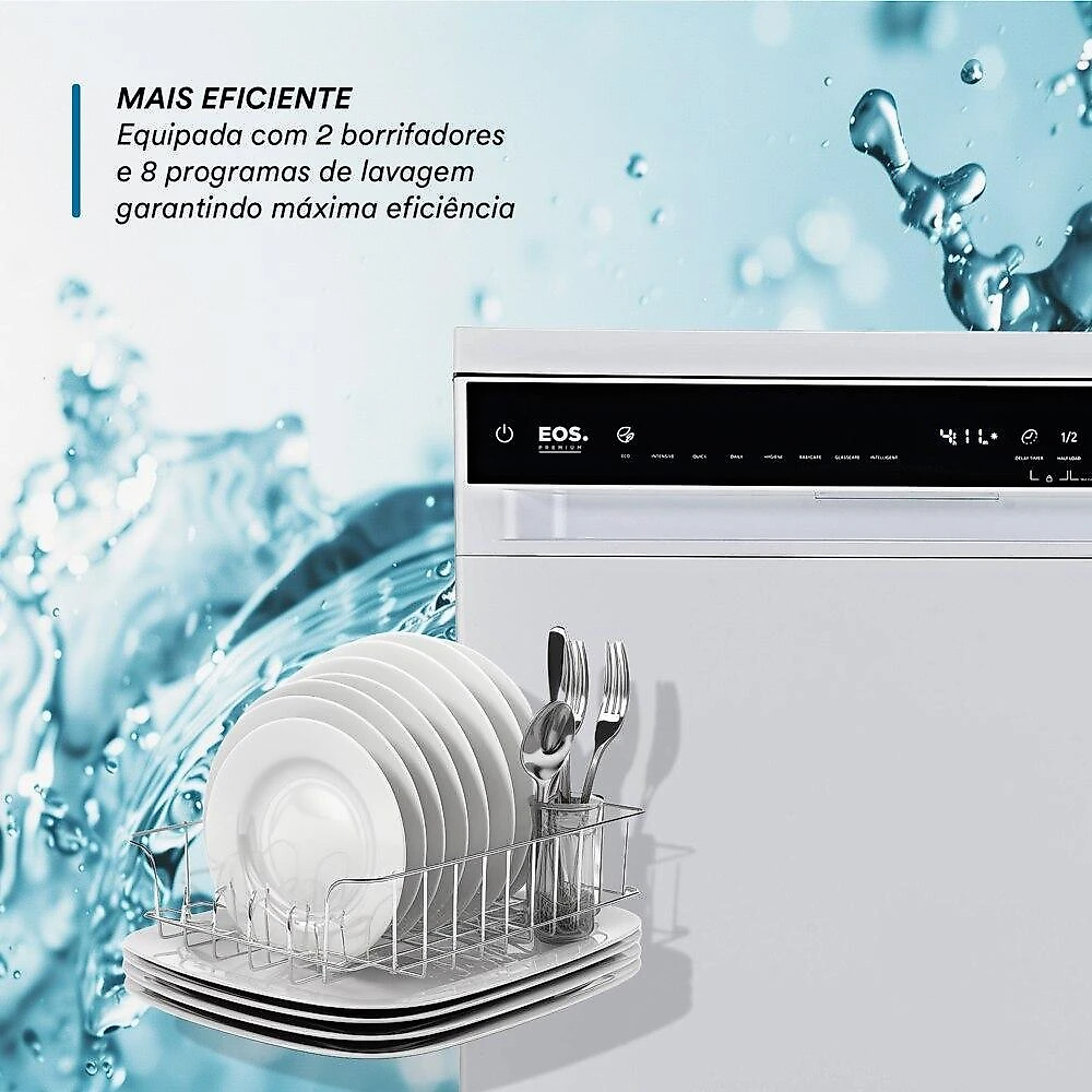 Lava-Louças EOS Premium AI 14 Serviços Branco ELL142B 220V