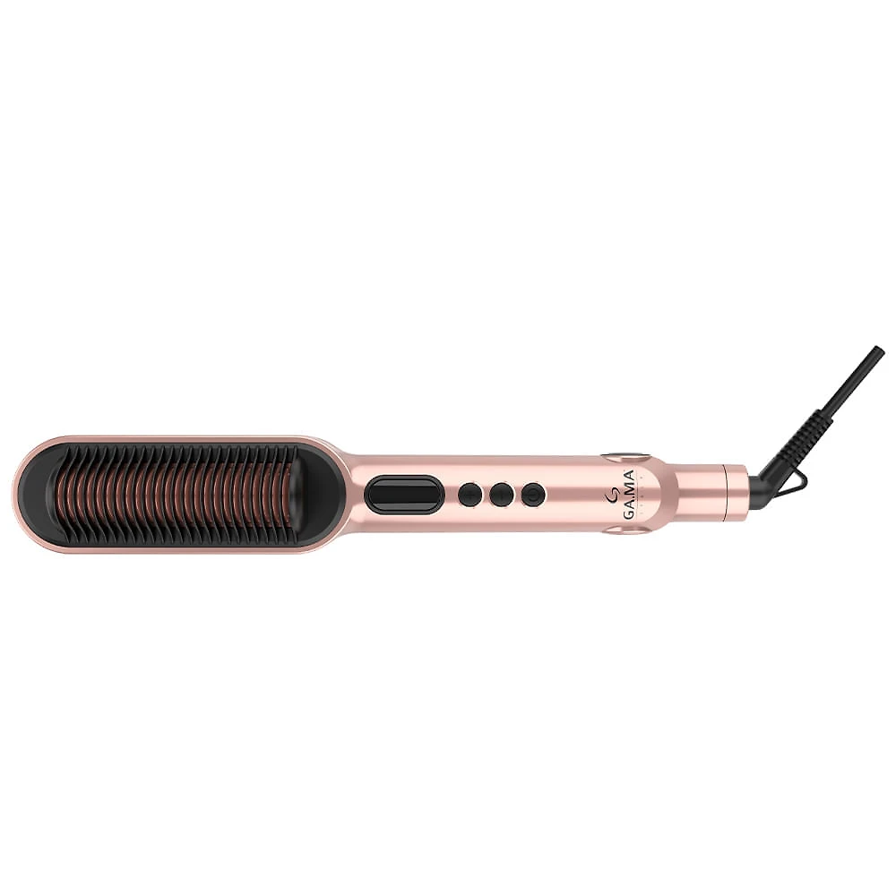 Prancha Modeladora GAMA Waver & Brush Keration Rose e Preto - BECHS805
