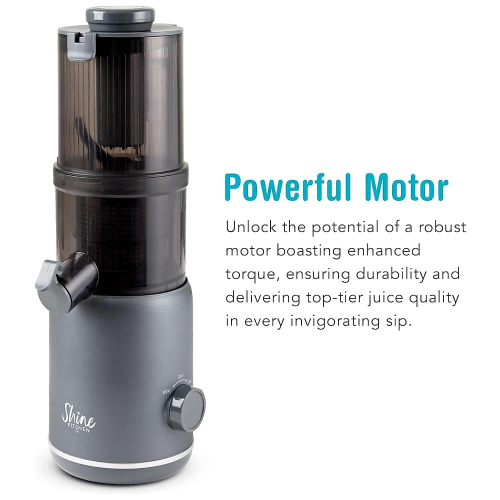 Centrifuga de Frutas Portátil com Motor Potente, sem BPA e Designer Compacto, 110V 150W, Tribest, Cinza