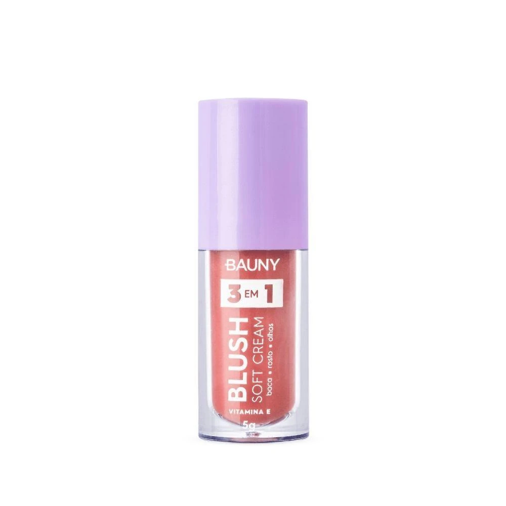 Bauny Blush Líquido Soft Cream 3 Em 1 5g Cor: Sunny