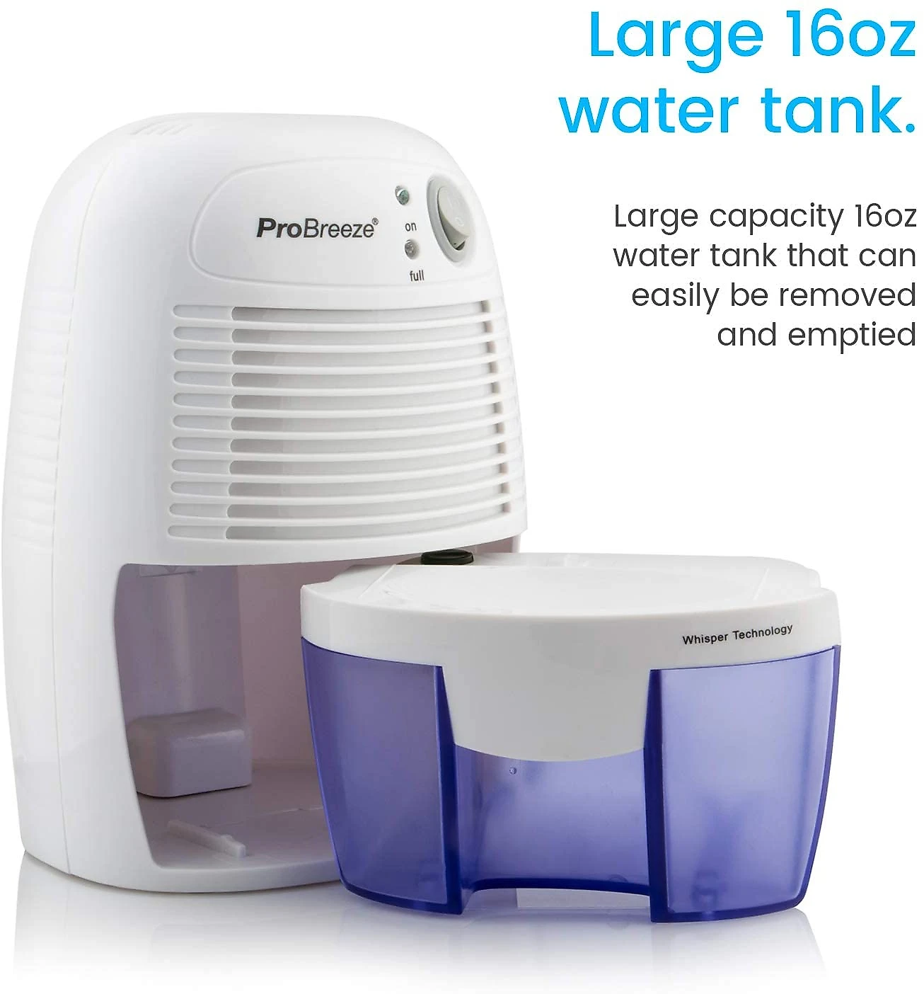 Desumidificador Mini Pro Breeze 45m2 Portátil BrancoAzul 110V