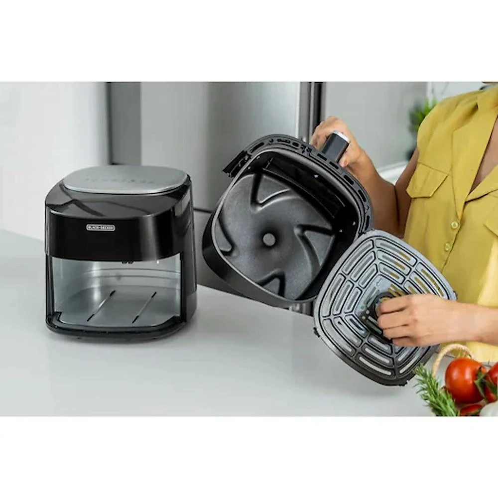 Air Fryer 4,5 Litros Black+Decker AFMDV360-B2, Visor Frontal Digital - 220 Volts