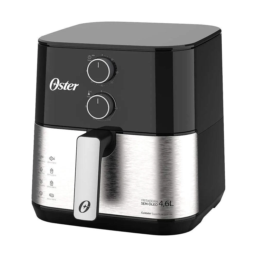 Fritadeira sem Óleo Oster Ofrt520 4,6L 1500W Inox Digital 110V