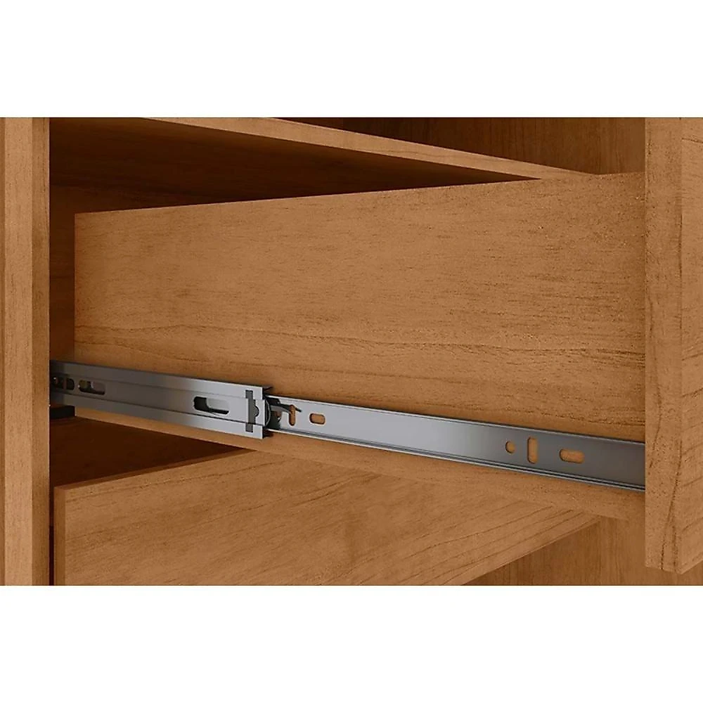 Guarda Roupa Casal 6 Portas (2 C- Espelho) E 4 Gavetas Alonzo New Amêndoa - Lopas