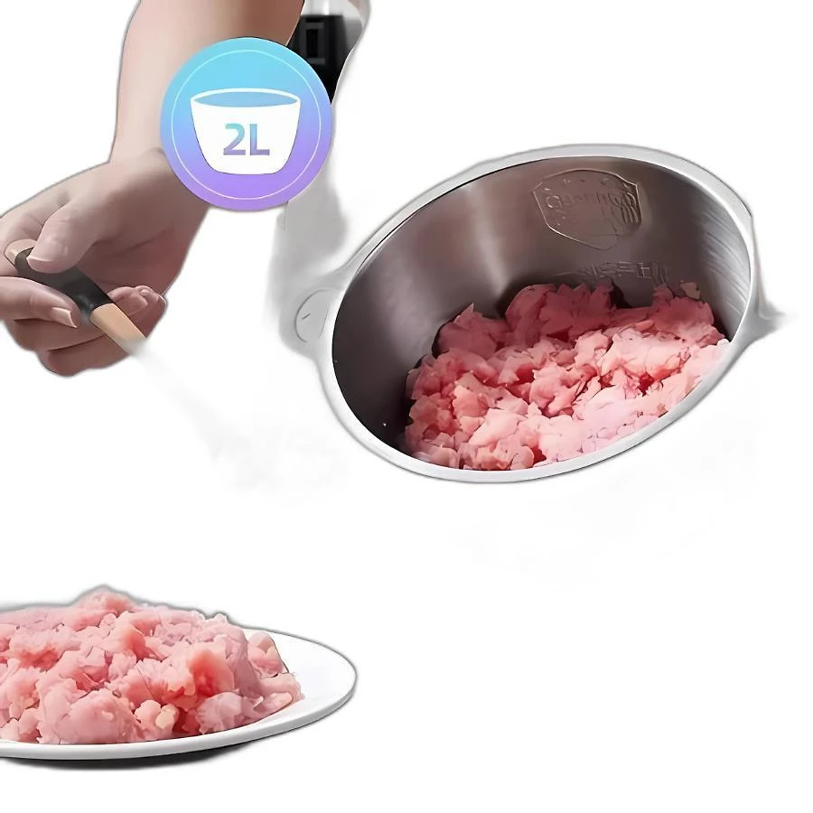 Multiprocessador Alimentos Elétrico 110V Triturador Prateado
