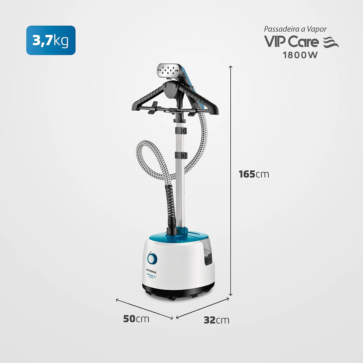 Passadeira a Vapor Mondial Vip Care VP-07 VAPORIZADOR-220V-BRANCO/AZUL