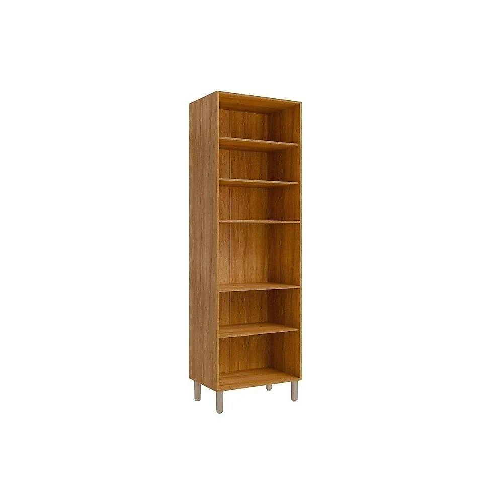 Paneleiro de Cozinha Esplêndida 4 Portas 4 Prateleiras MDF 70CM Cinamomo e Titanium