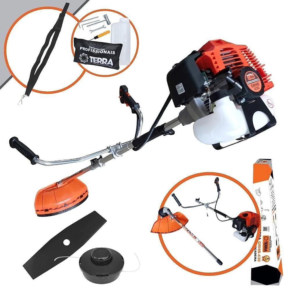Roçadeira Profissional Bipartida Grhb430 43cc Haste Dividida