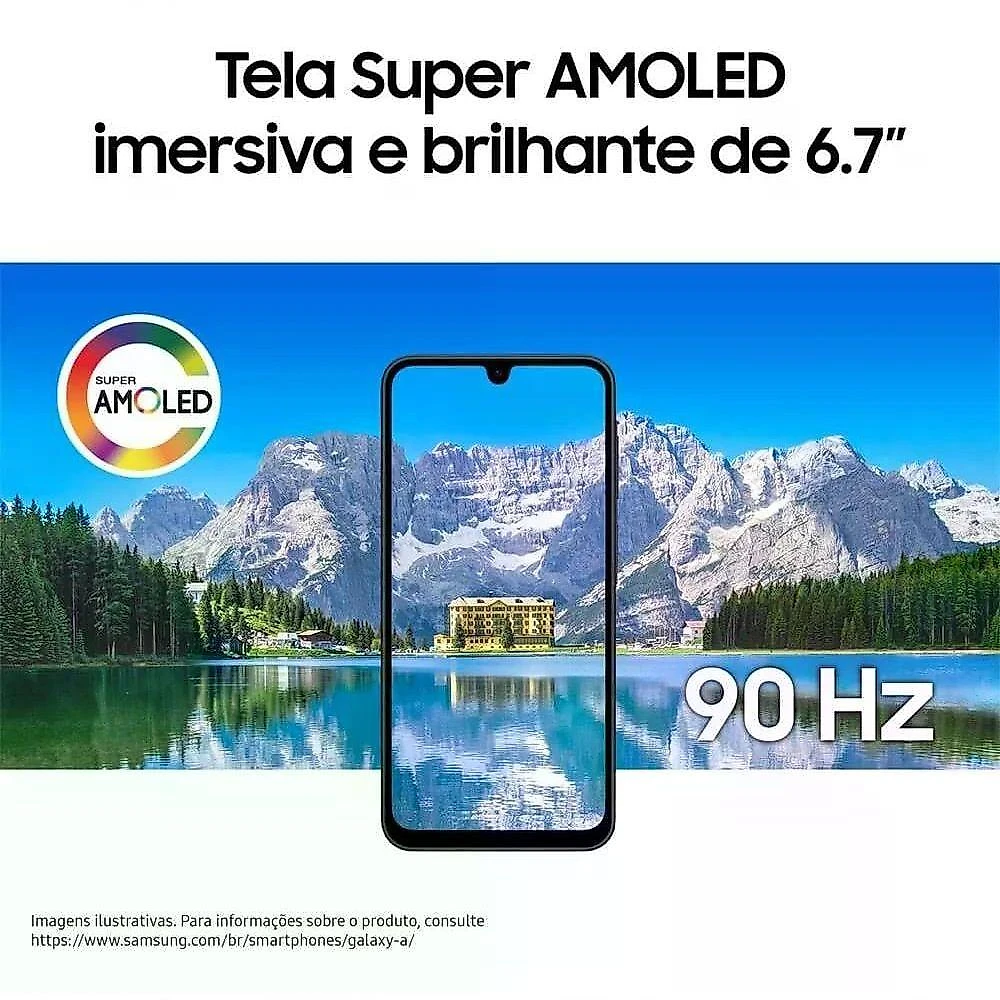 Smartphone Samsung Galaxy A17 5G 4GB RAM 128GB Câmera 50MP Tela Super AMOLED 6,7