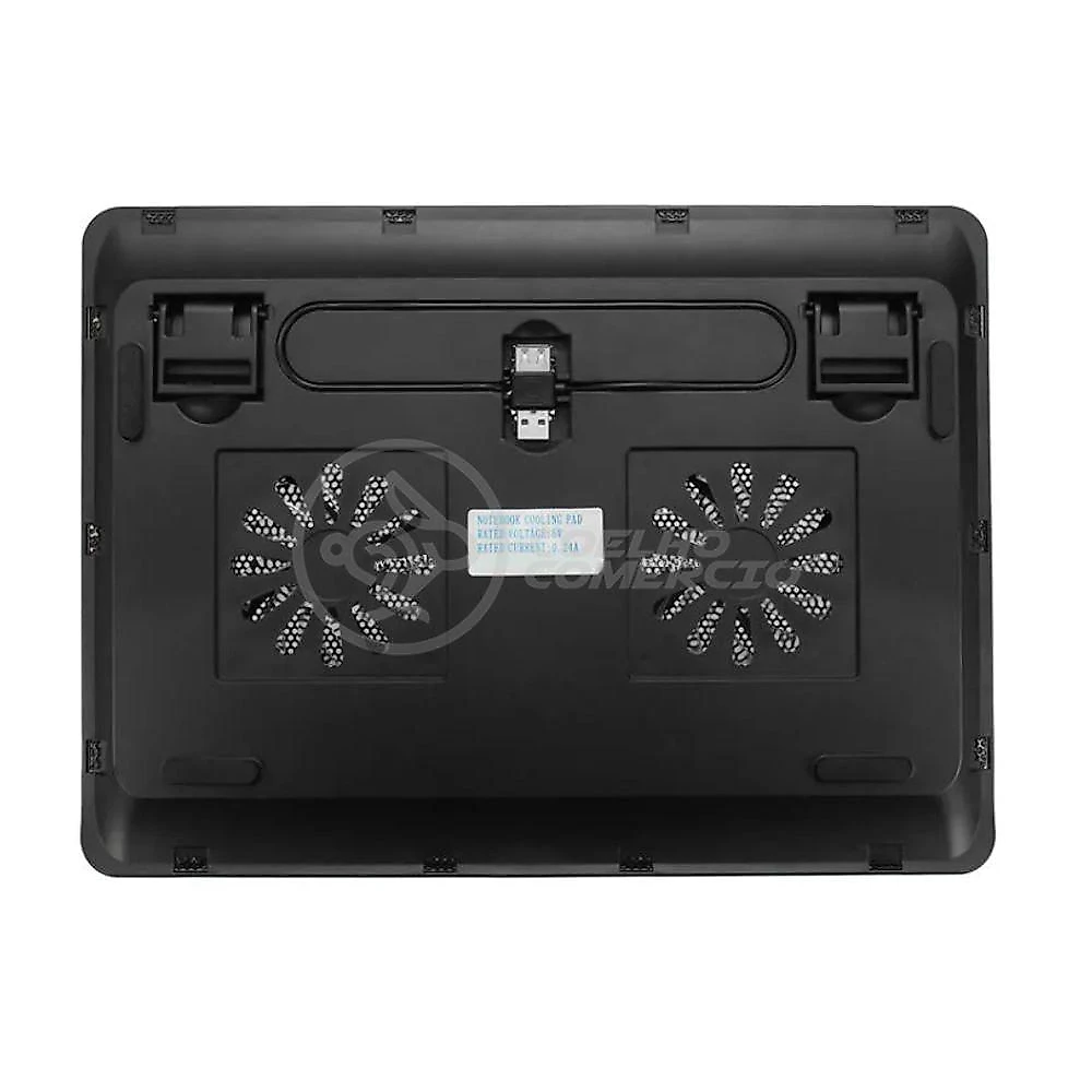 Cooler De Mesa Para Notebook 2 Ventoinhas Led Fan Silencioso
