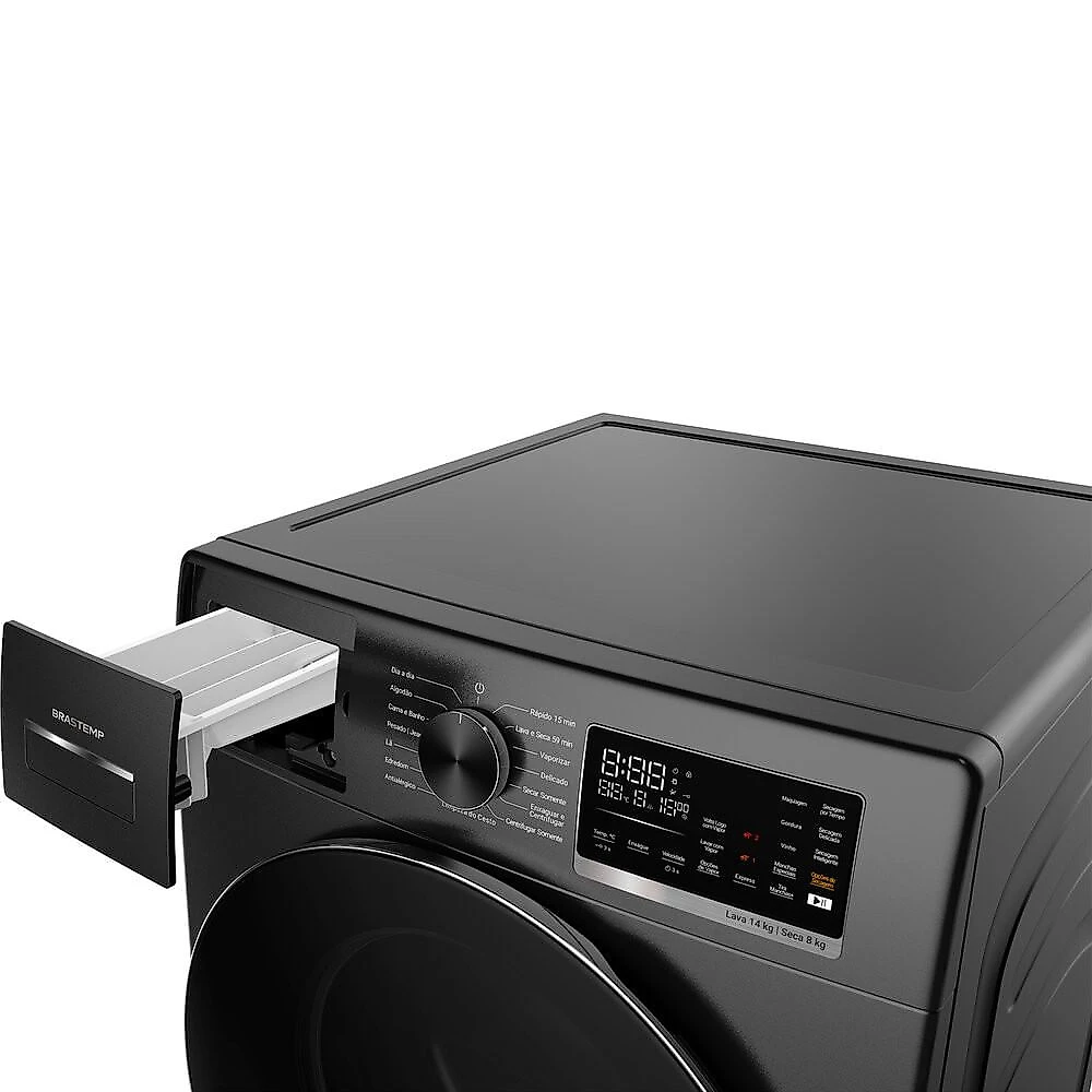 Lava e Seca Brastemp 14 kg 8 kg Lavagem e Secagem Inteligentes BNO14AS Mostarda - 110V