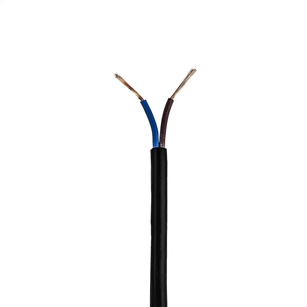 Cabo Pp 2x1,00 Mm Elétrico Flexível Preto - 2 Metros