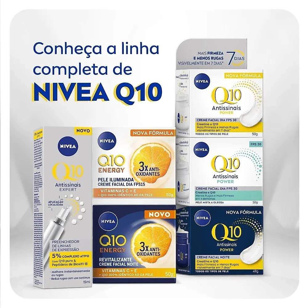 Nivea Creme Facial Antissinais Q10 Power Dia FPS 30 50g