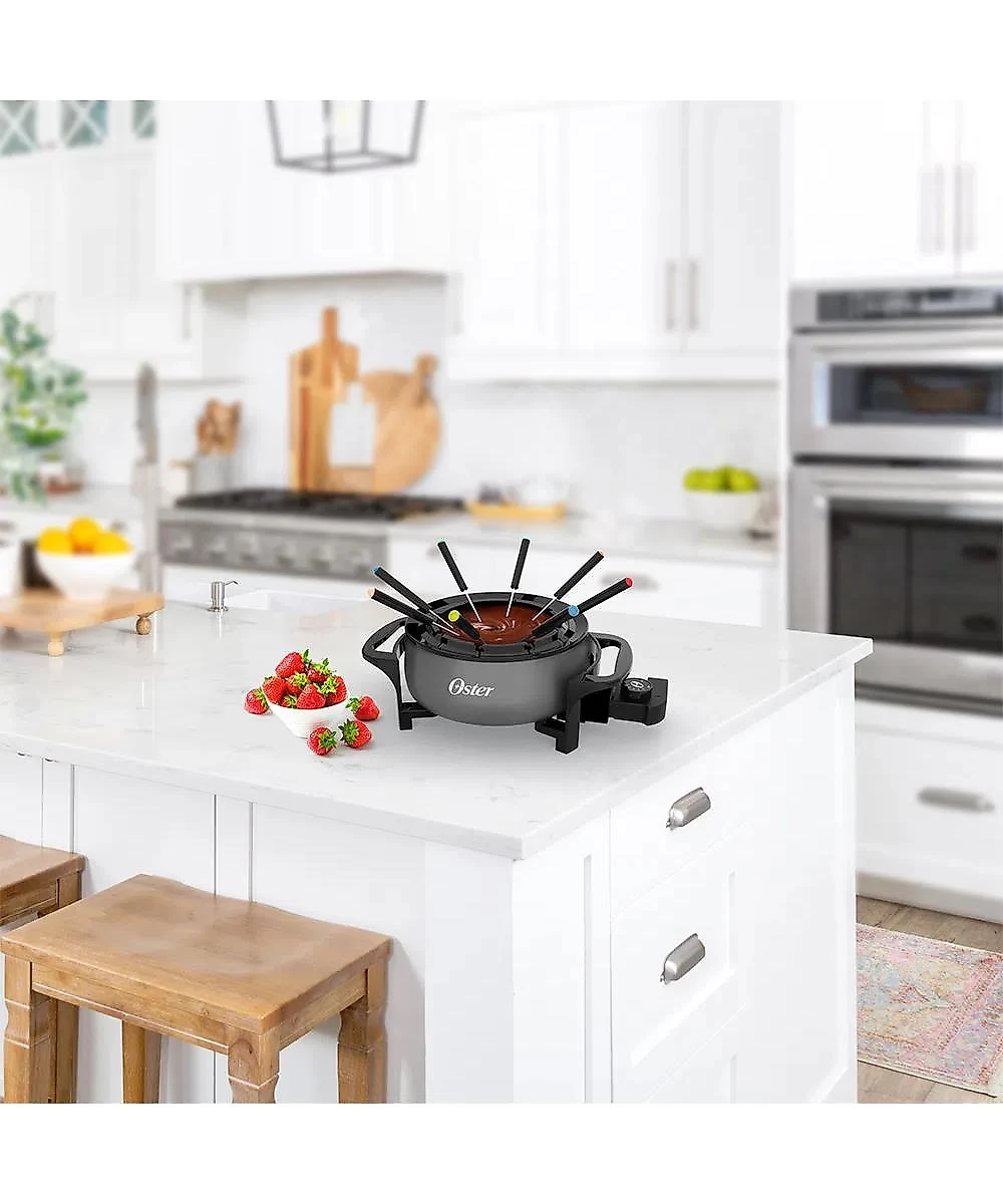 Panela Elétrica para Fondue Oster Cinza 1000W