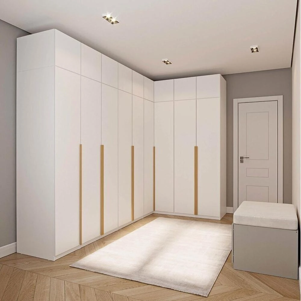 Guarda-roupa Modulado de Canto 10 Peças 18 Portas Jade CabeCasa MadeiraOriginals