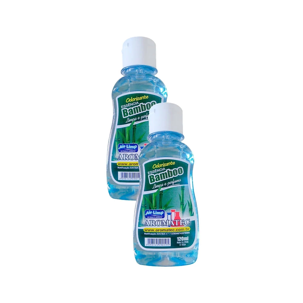 Kit 2 Essência Bamboo Odorizante Aromatec Limpa e Perfuma 120ml