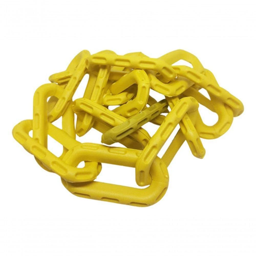 Corrente Plástica para Sinalização Elo g Amarela [F103] 40M Polipropileno Amarelo Ferreira Mold