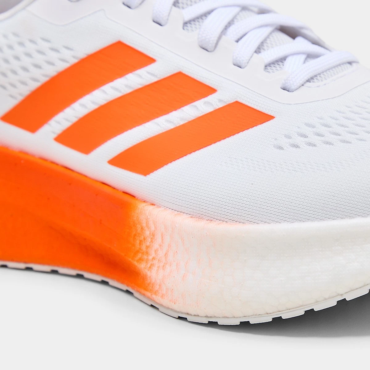 Tênis Adidas Boost Run Branco+Laranja - 34