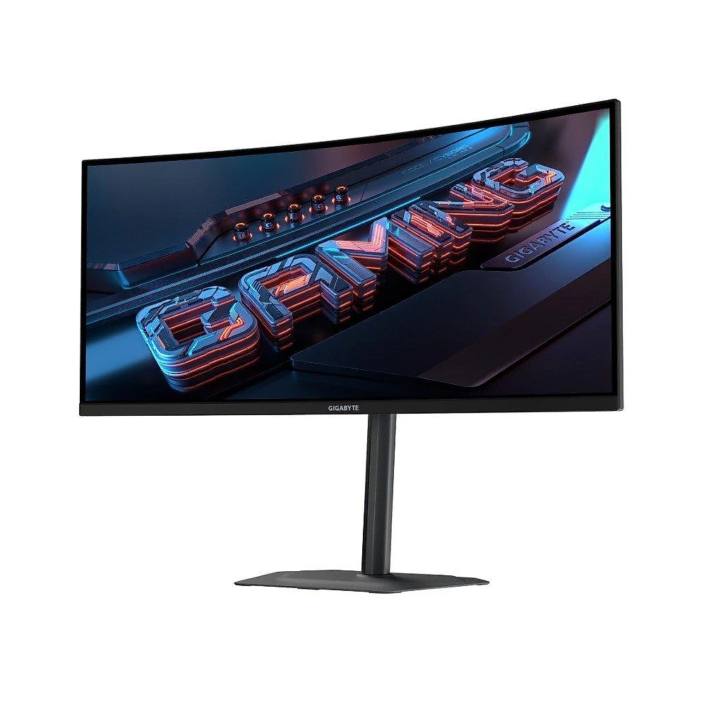 Monitor Gamer Curvo Gigabyte 34", QHD, 200Hz, 1ms, VA, Adaptive-Sync, FreeSync Premium, HDR 400, Som Integrado, Preto - G34WQC2