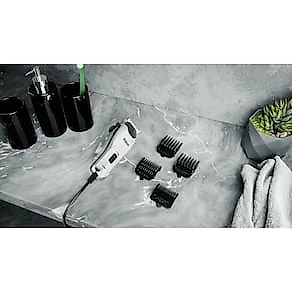 Máquina de Cortar Cabelo Philco PCR04 18W 4 Pentes Cerâmica Preto e Cromado 110V
