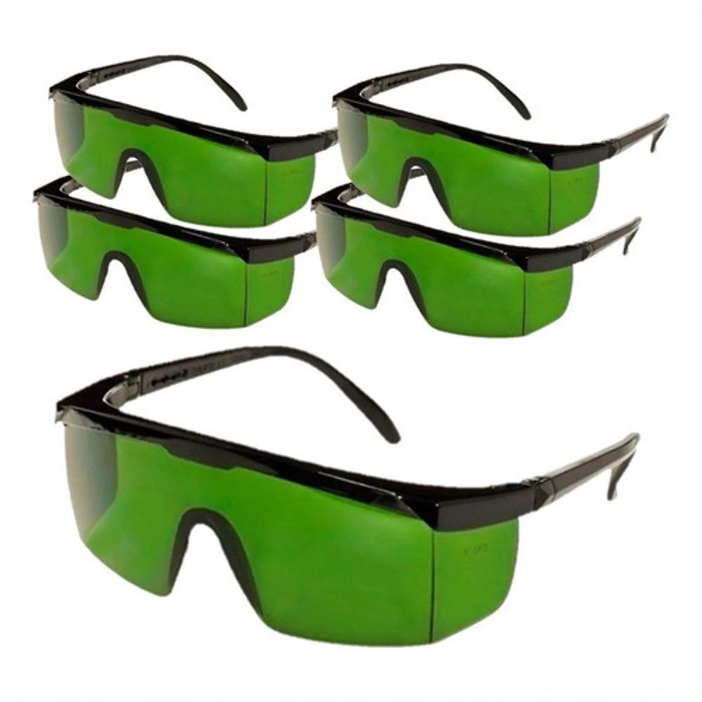 Óculos de Proteção F103 para Depilação a Laser com Lente Verde Ajustável Ferreira Mold