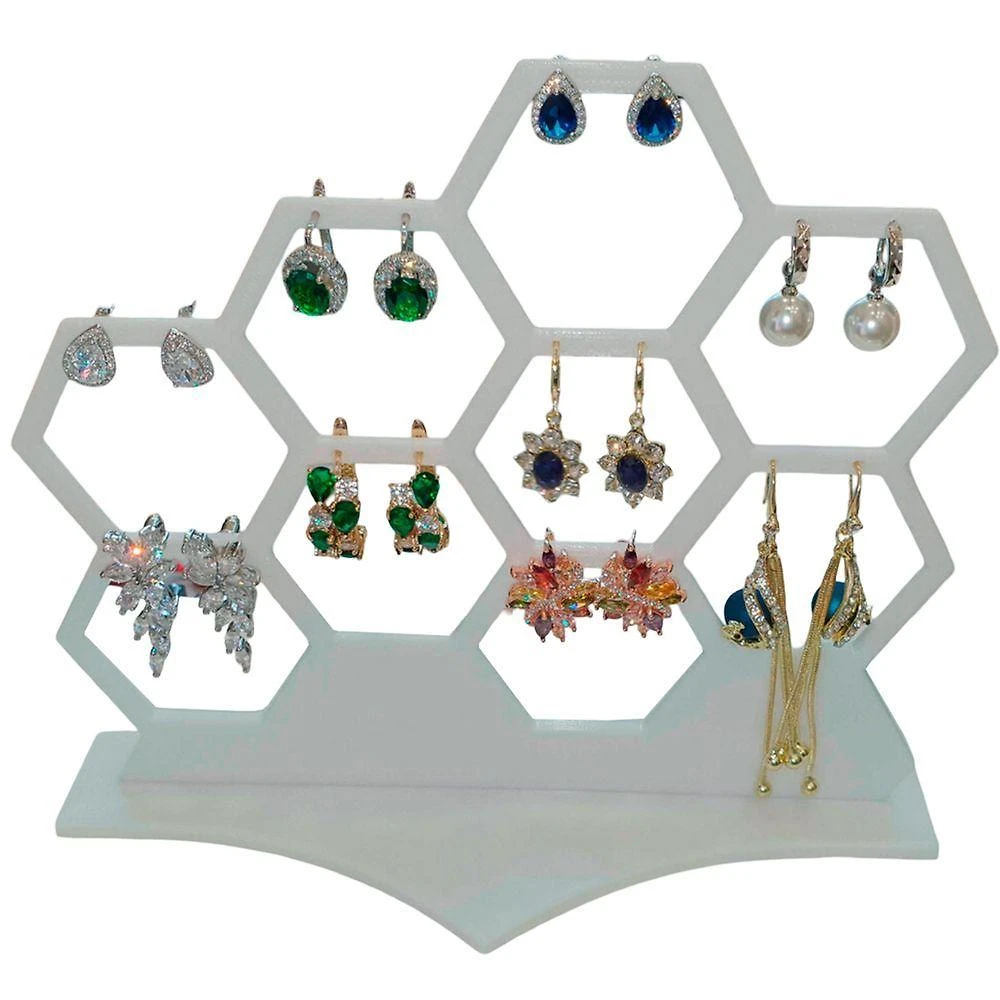 Organizador de Bijuterias Colméia 3D em PLA Suporte Decorativo para Acessórios